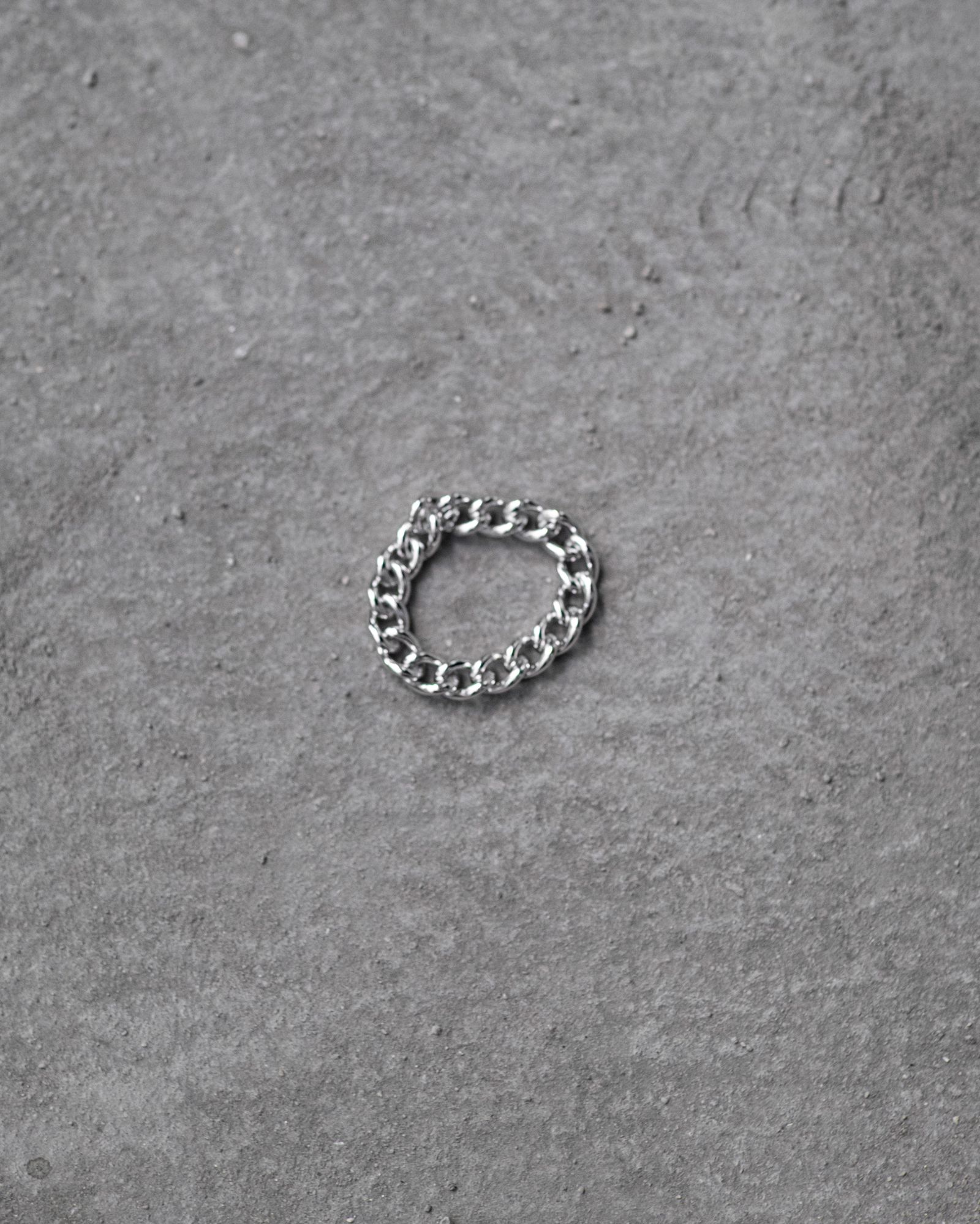 Authentic Chain Ring Narrow / Silver