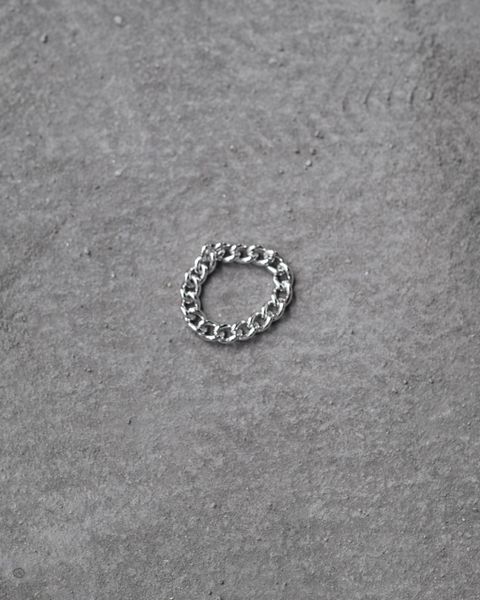 Authentic Chain Ring Narrow / Silver