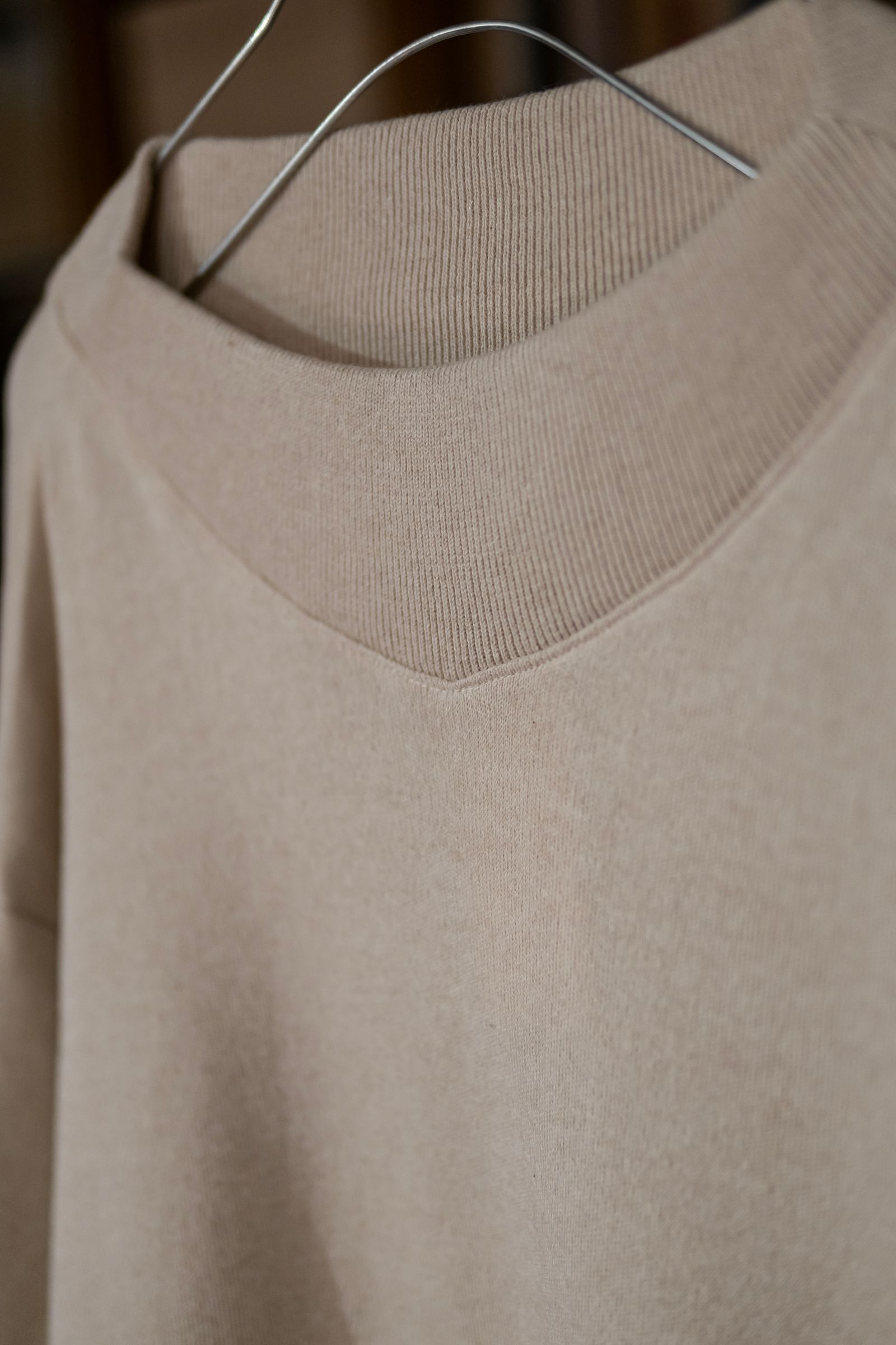 CASHMERE SKIING SWEAT KNITSHIRT / OATMEAL