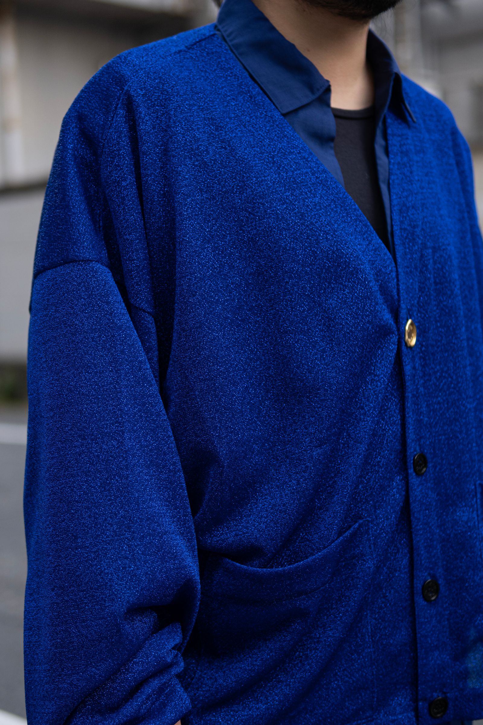 MASSIVE CARDI / METALLIC BLUE