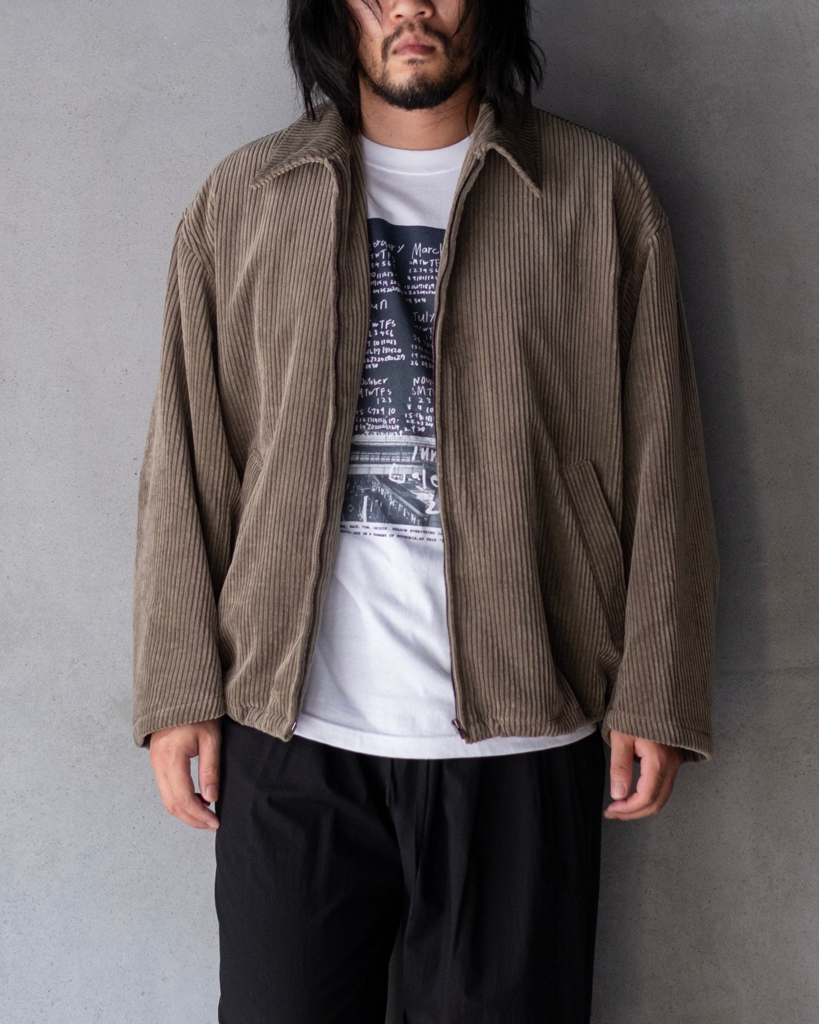 Corduroy Padded JKT / Beige