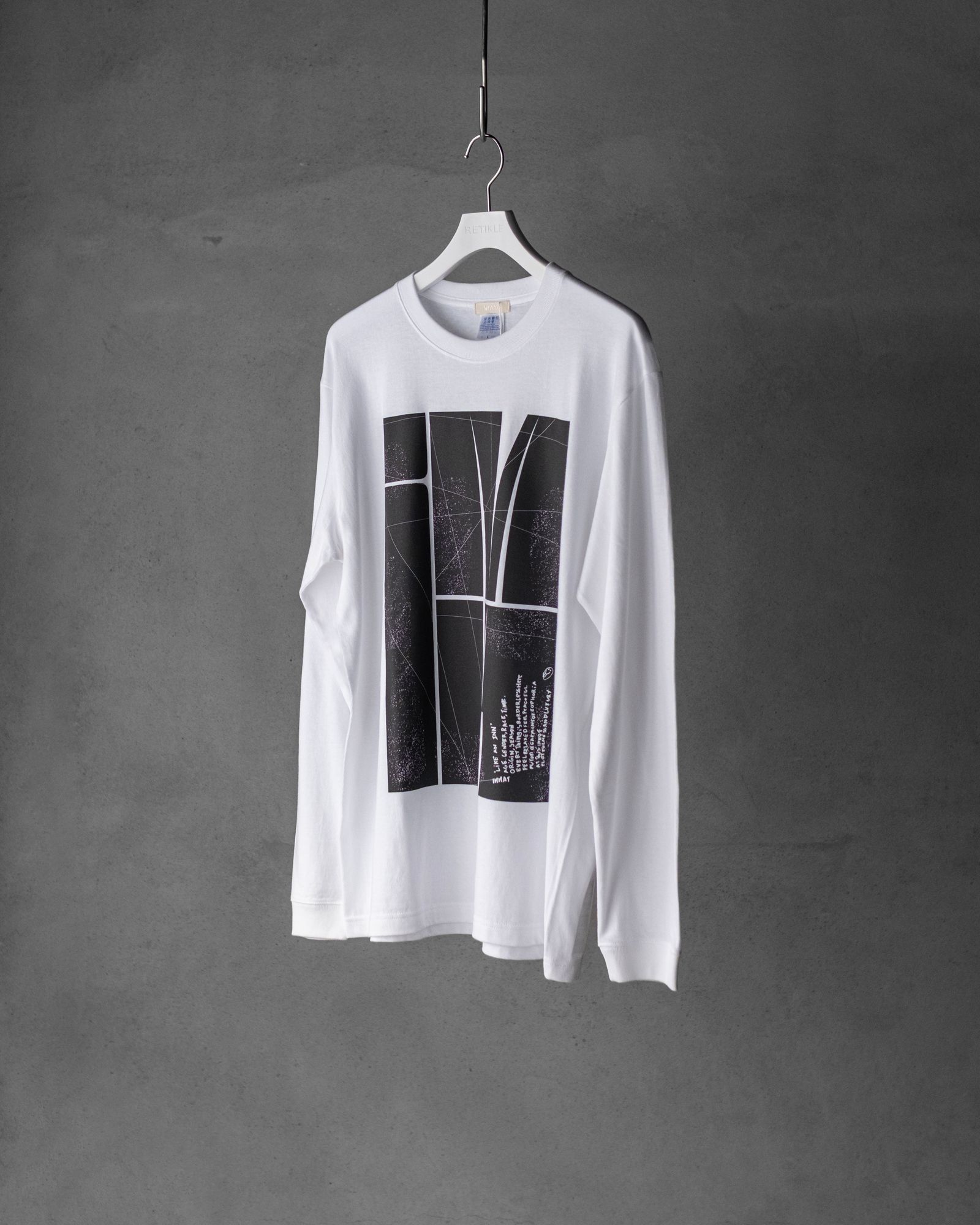 BLOCK LOGO LS TEE / White