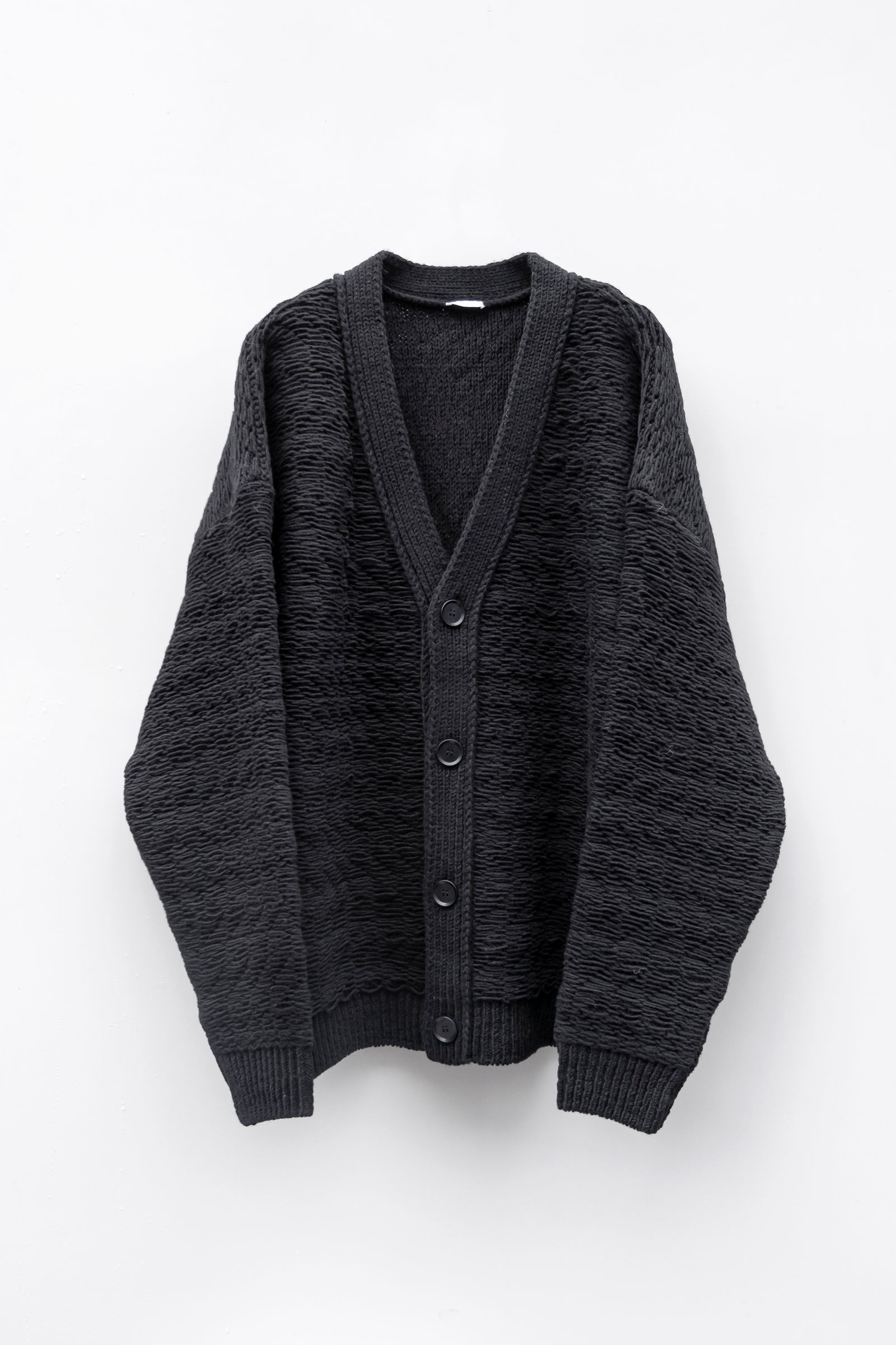 Blanc YM - Inside out knit JKT / Black | Retikle Online Store