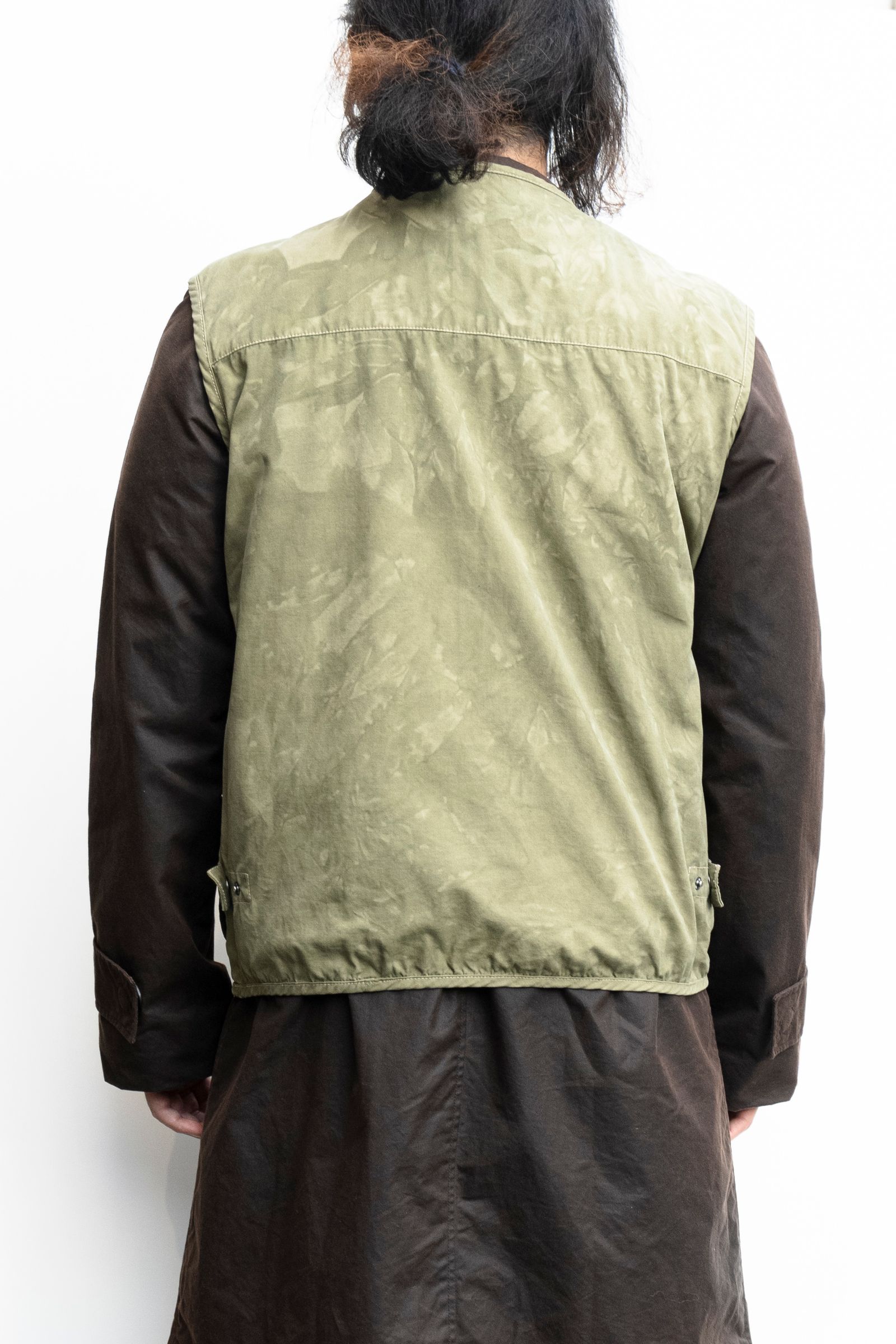 Remake Pigment Dye Fishing Vest / リメイクムラ染めフィッシングベスト