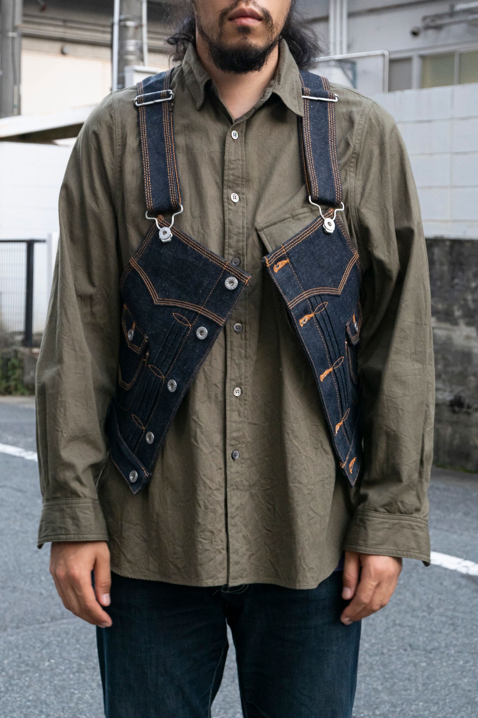 SUGARHILL - DENIM VEST / RIGID INDIGO | Retikle Online Store