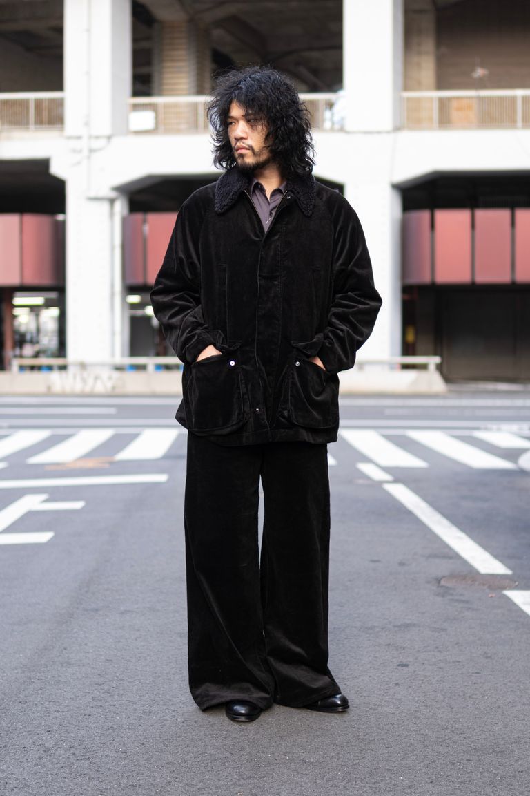 JUHA - HIGH WAIST CORDUROY PANTS / BLACK | Retikle Online Store