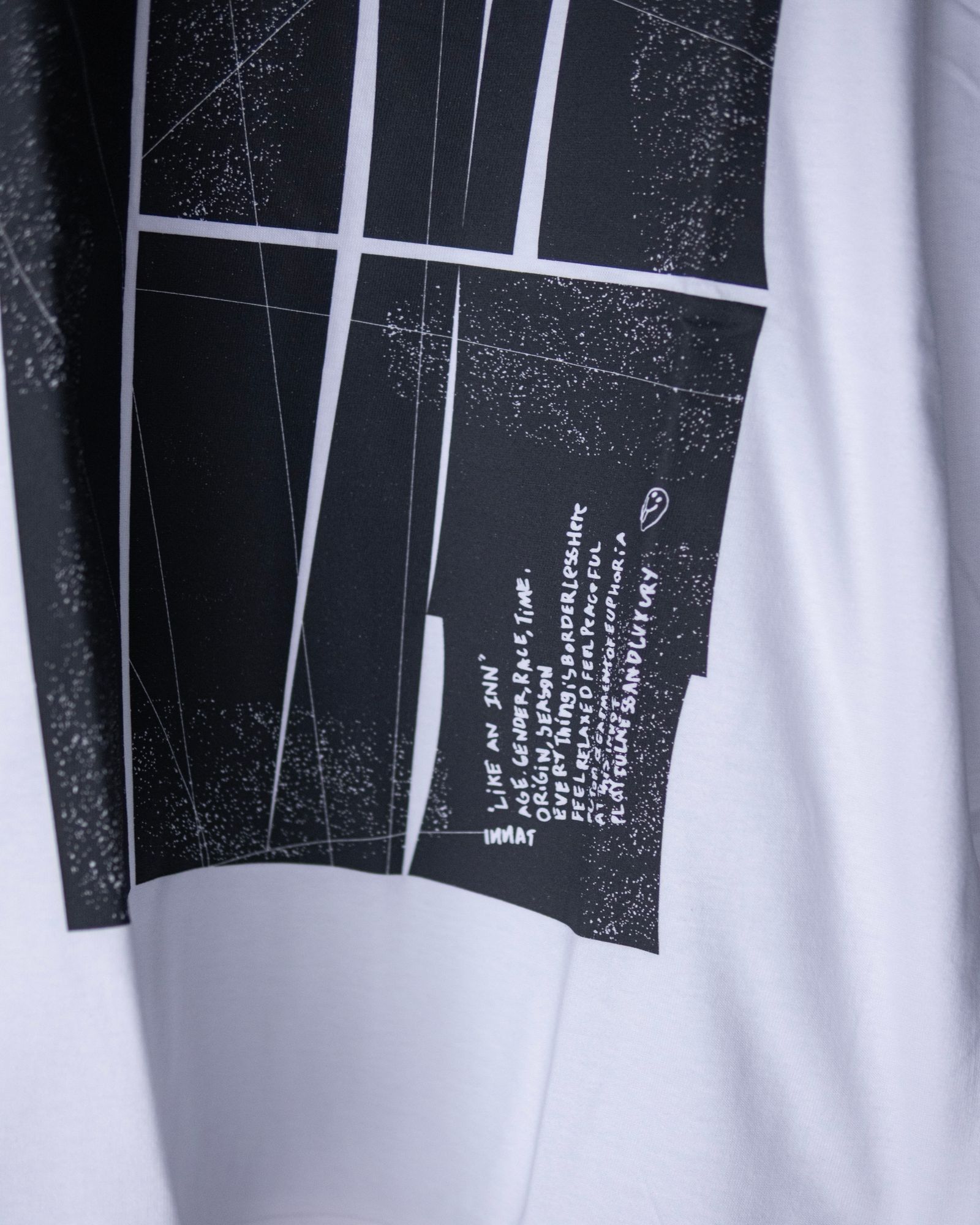BLOCK LOGO LS TEE / White