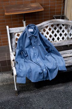 CORDUROY CROSSTIE SHIRTS / SAX BLUE