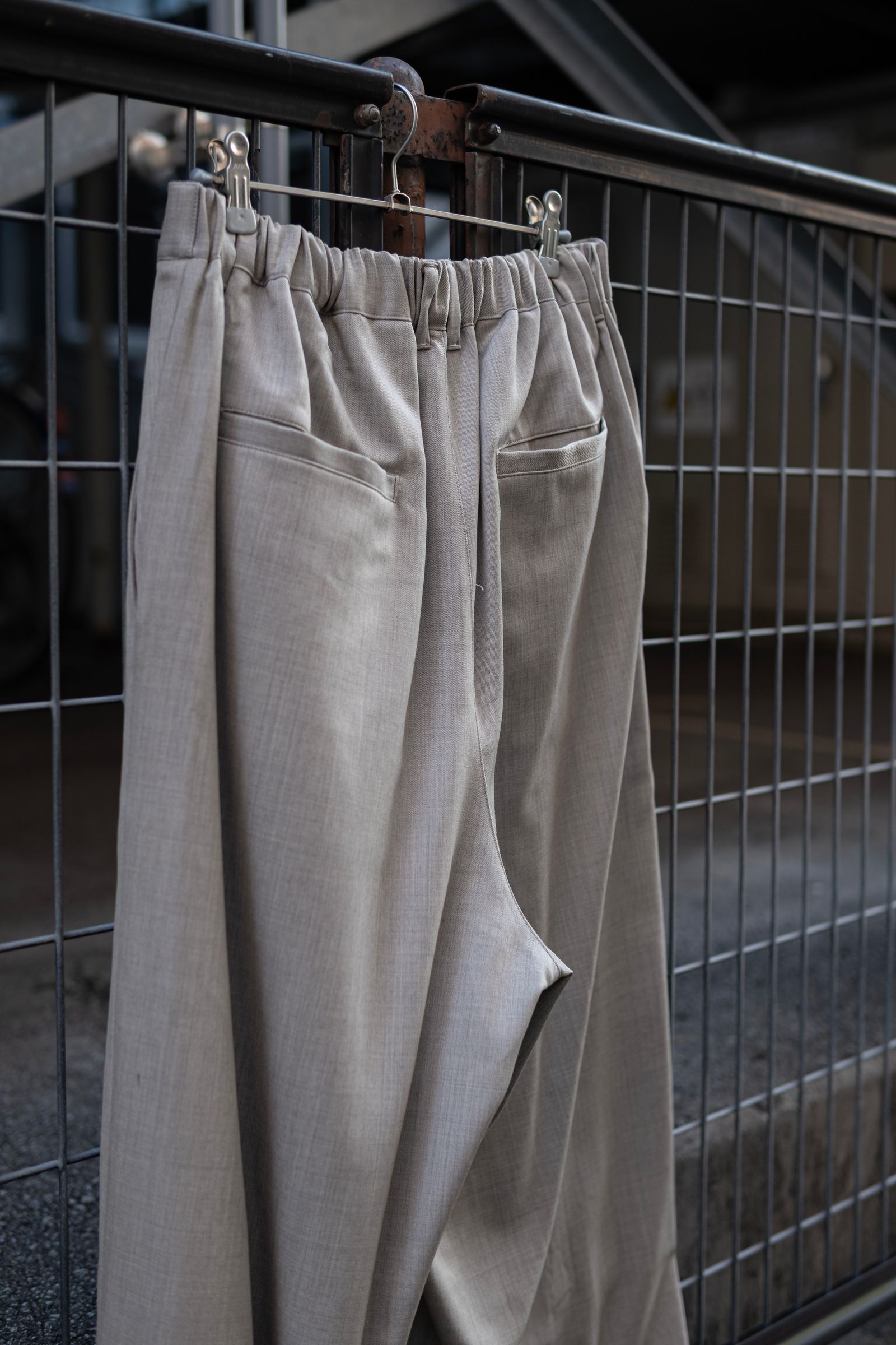 2TUCK WIDE EASY PANTS / GREIGE