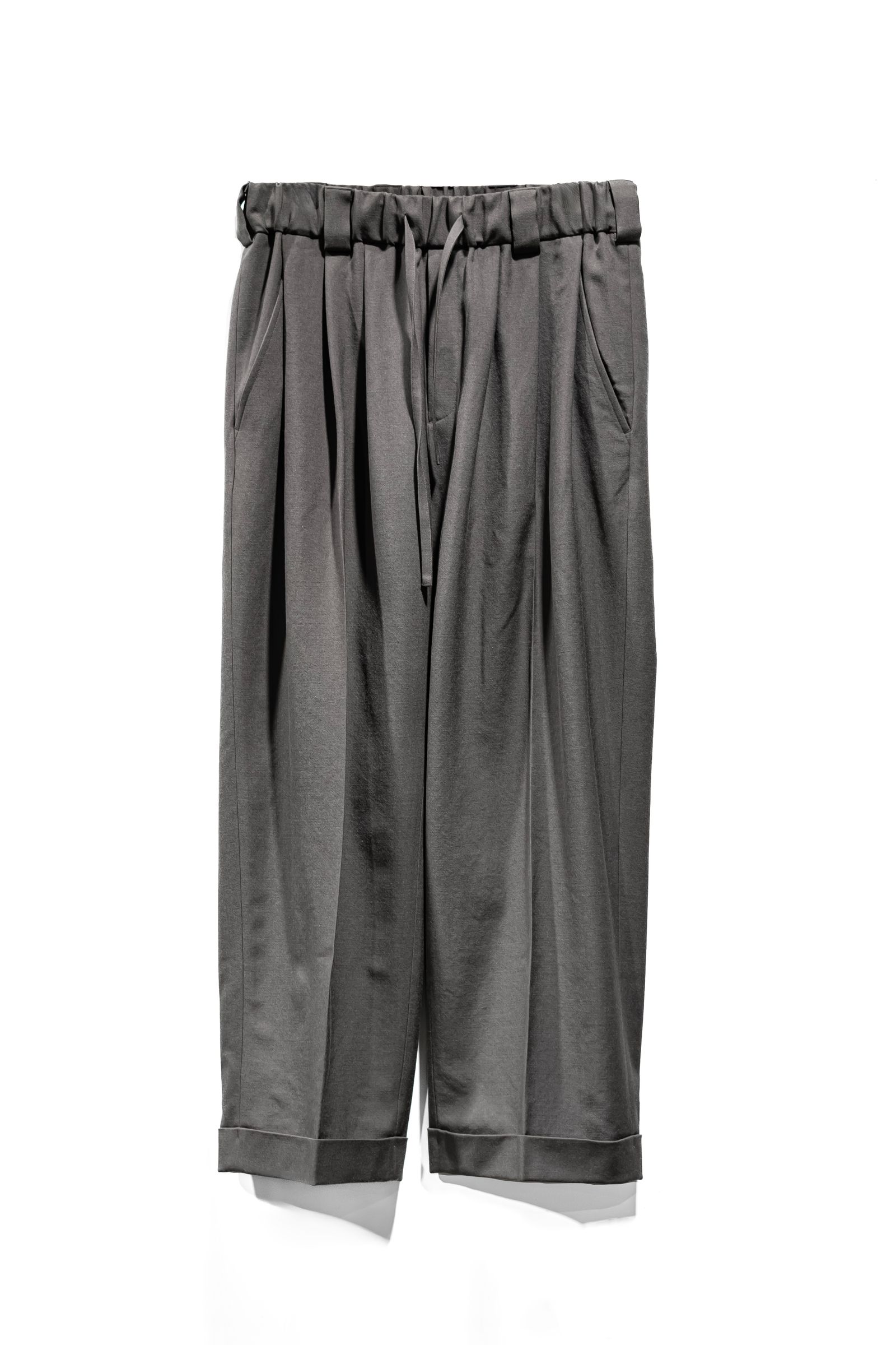 Blanc YM - Wide easy trousers / Gray | Retikle Online Store