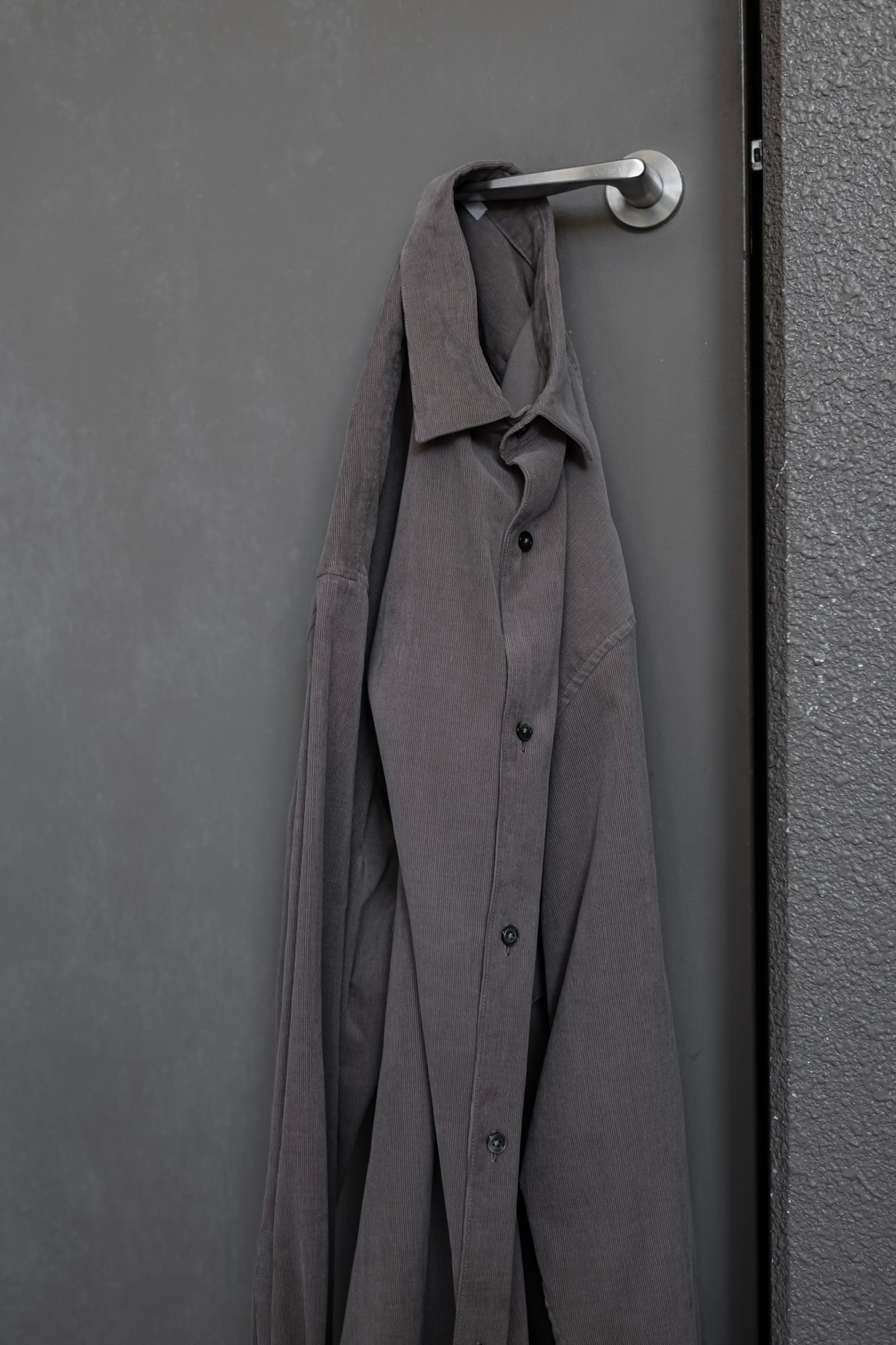 Soft Corduroy Wide Shirts / Greige