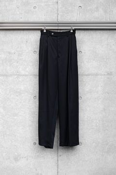 2TUCK WIDE EASY PANTS / BLACK