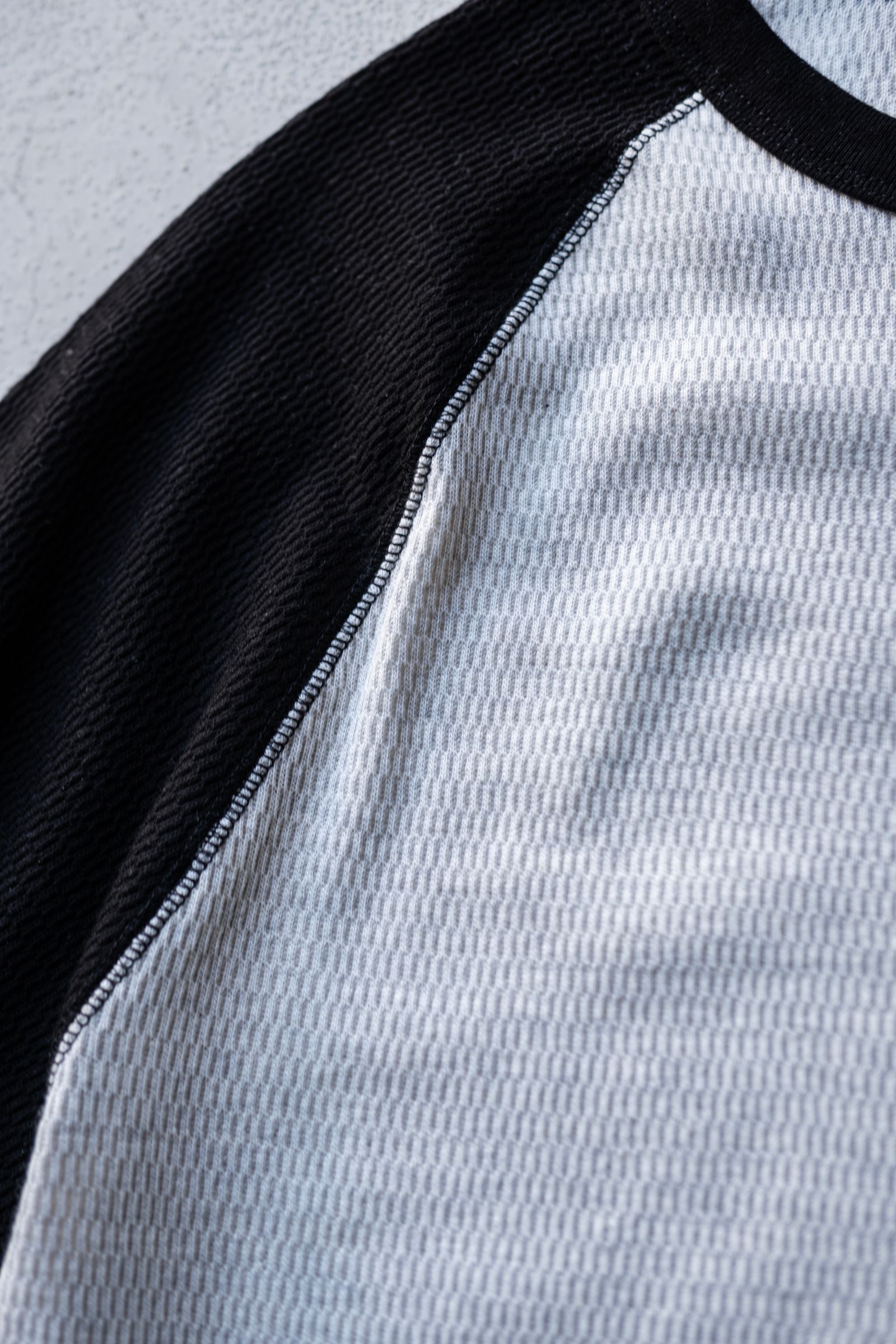 RAGLAN SLEEVE THERMAL SS / WHITE×BLACK