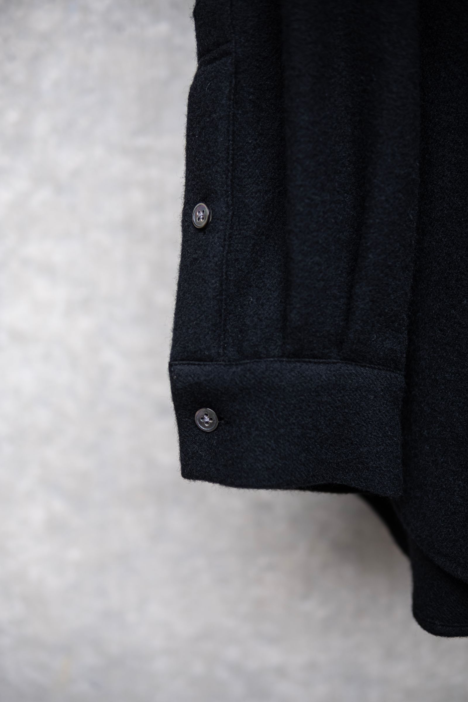 CASHMERE SHIRT JACKET / BLACK