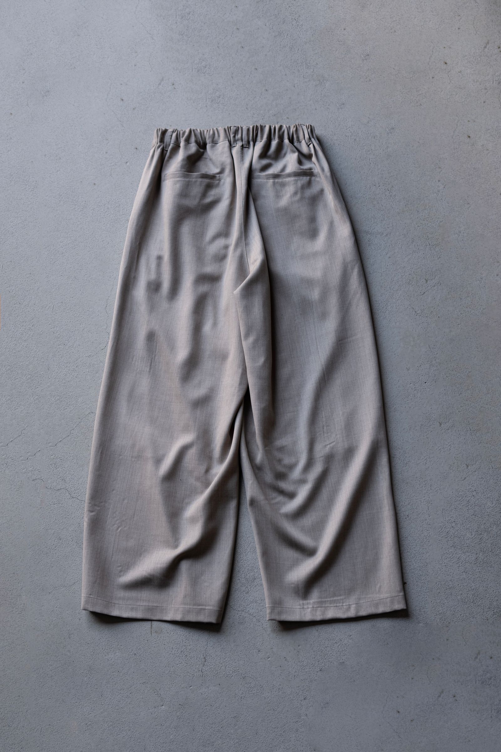 2TUCK WIDE EASY PANTS / GREIGE