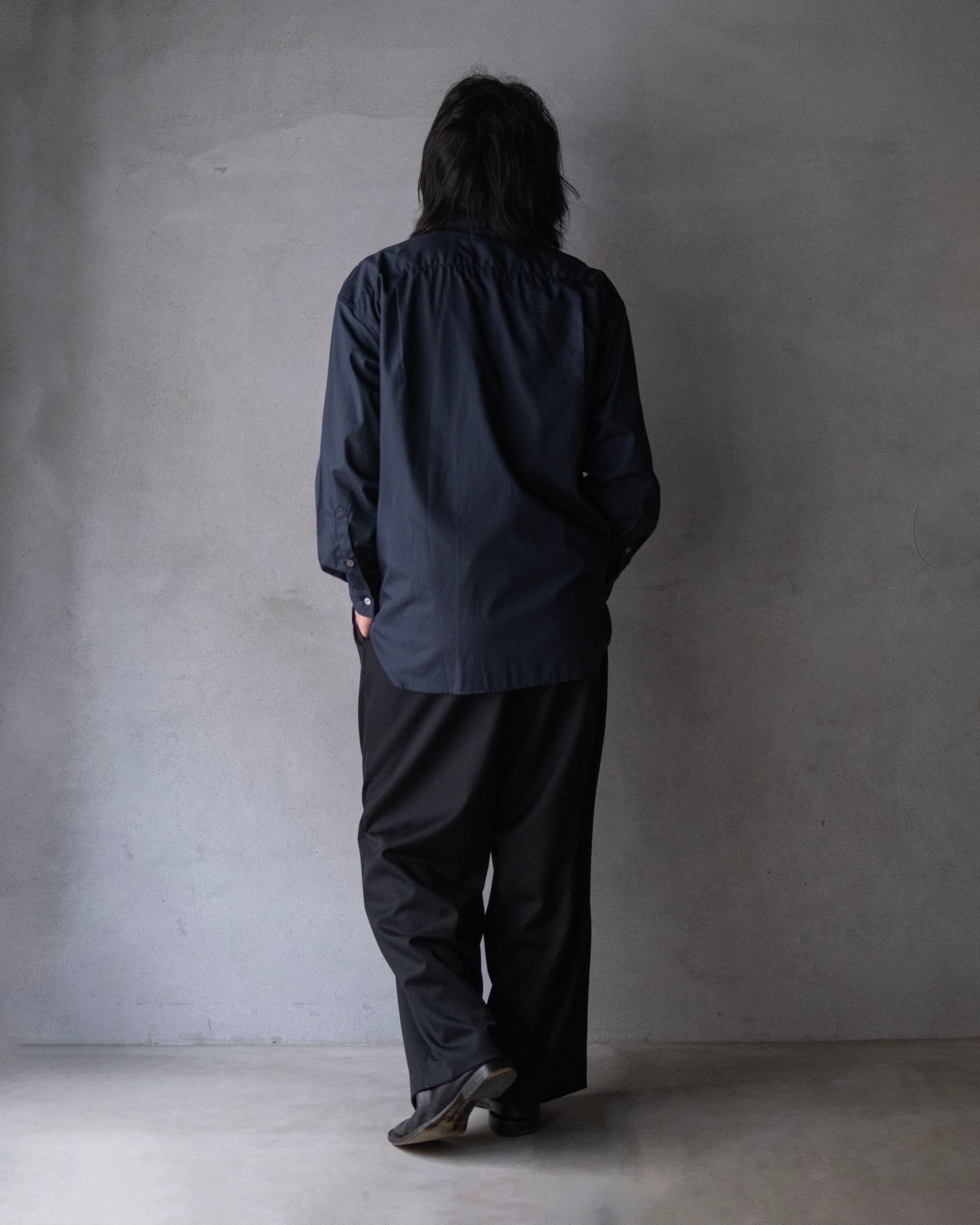 Pure Wool Relax Trousers / Black