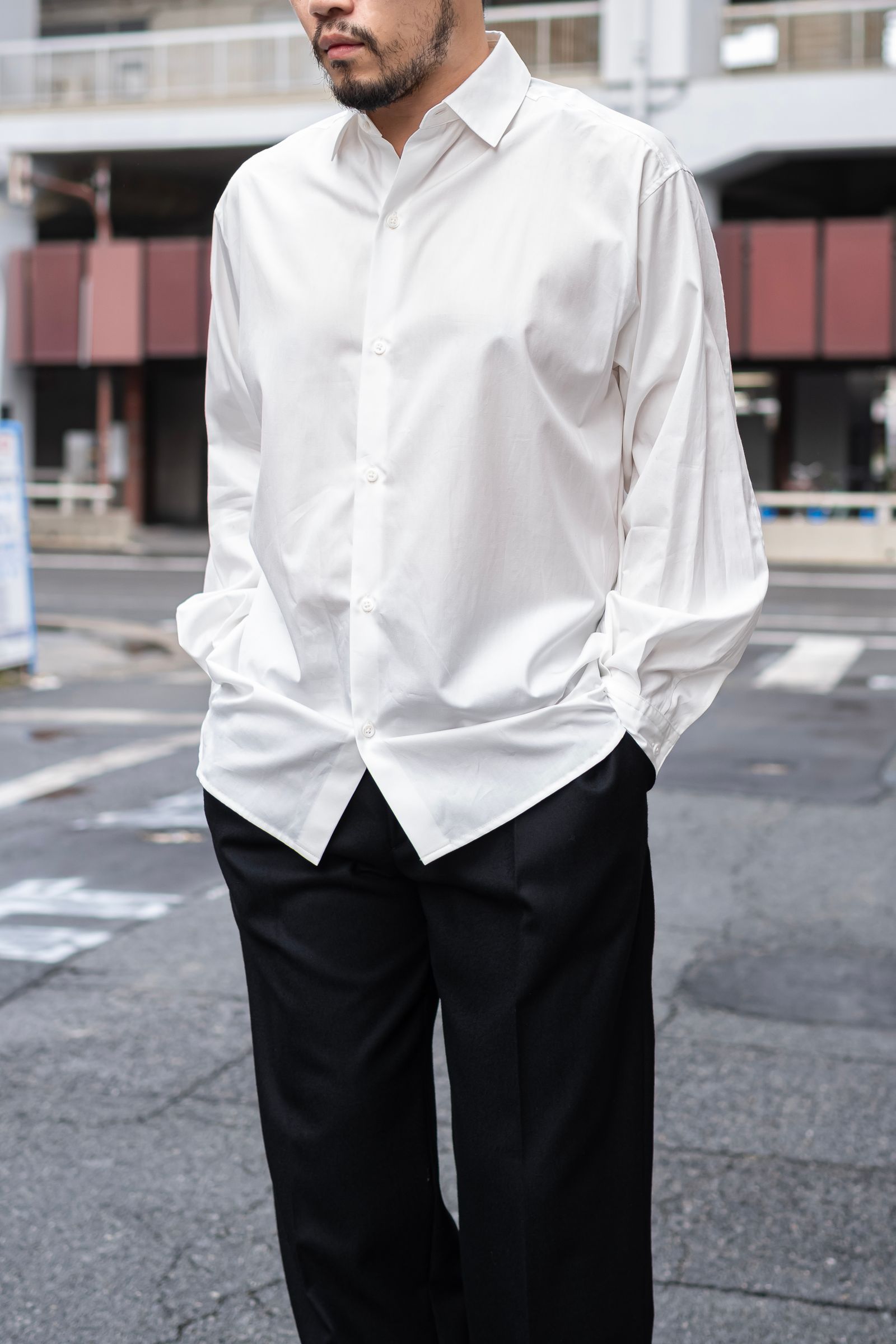 JUHA - SOFT BROAD SHIRT / White | Retikle Online Store