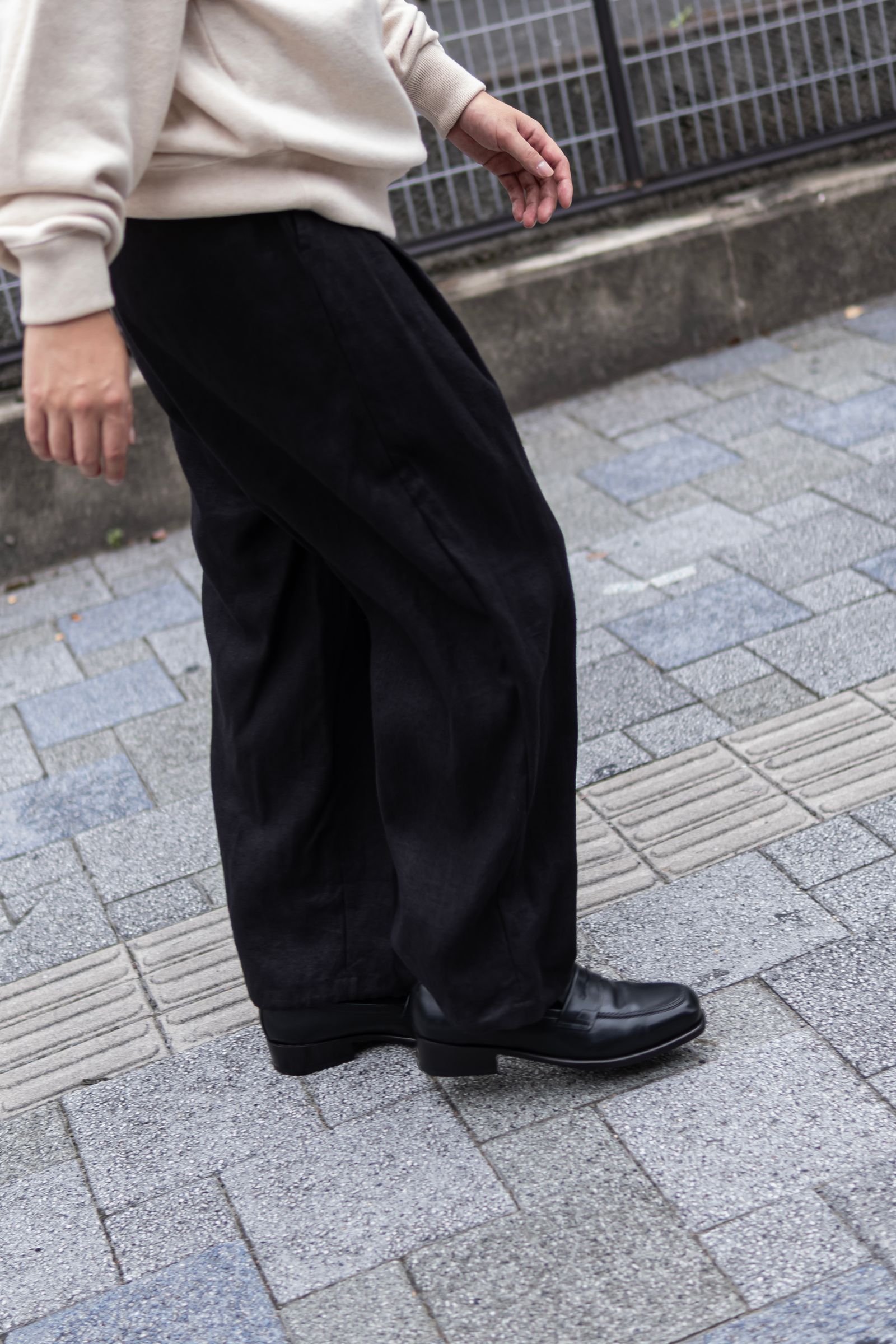 HEMP BROWSING PANTS / BLACK