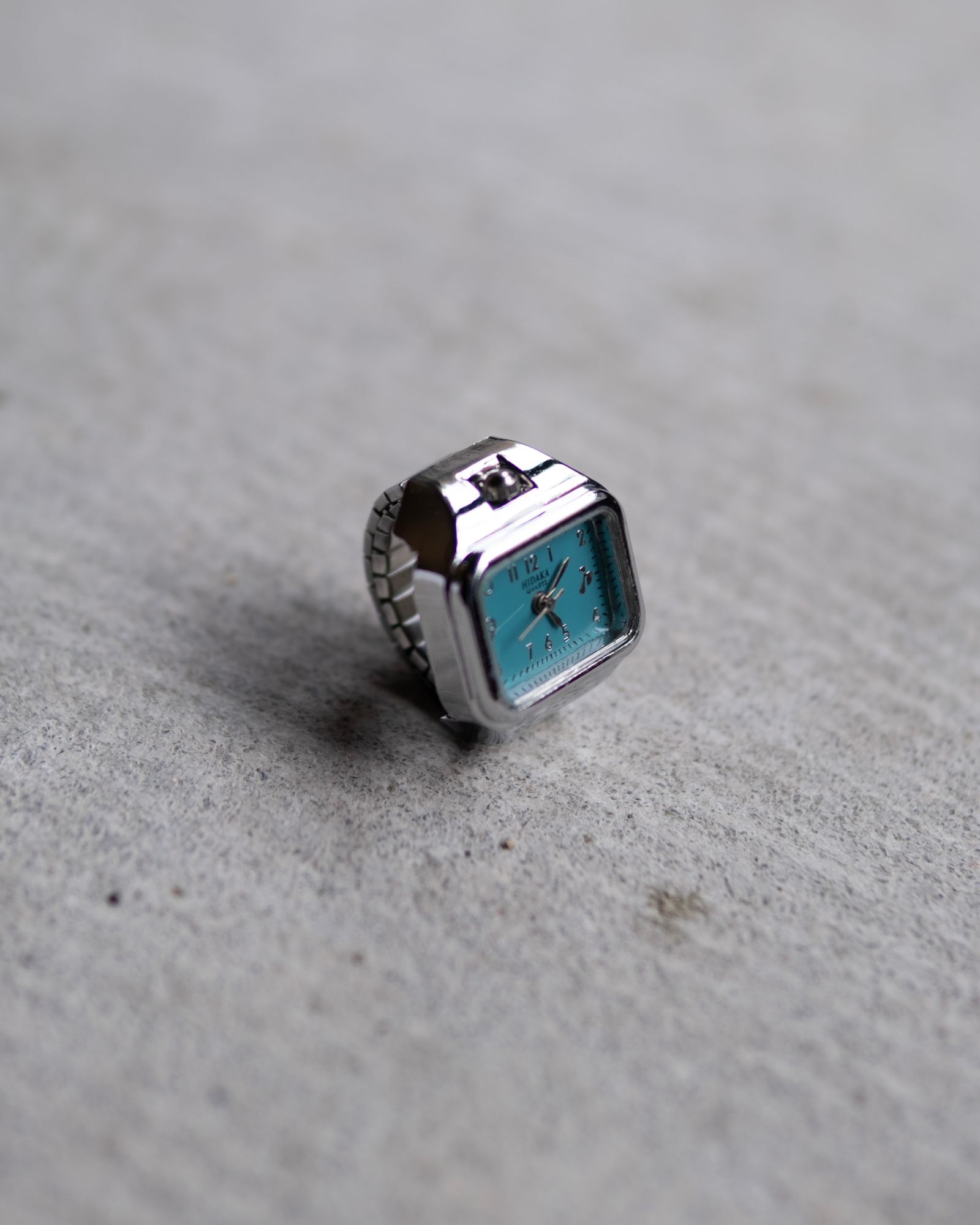 E/W Ring Watch / Silver/T-Blue