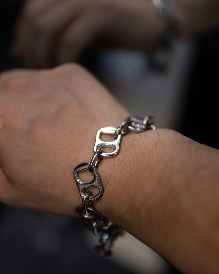 Pull Tab Bracelet / Silver