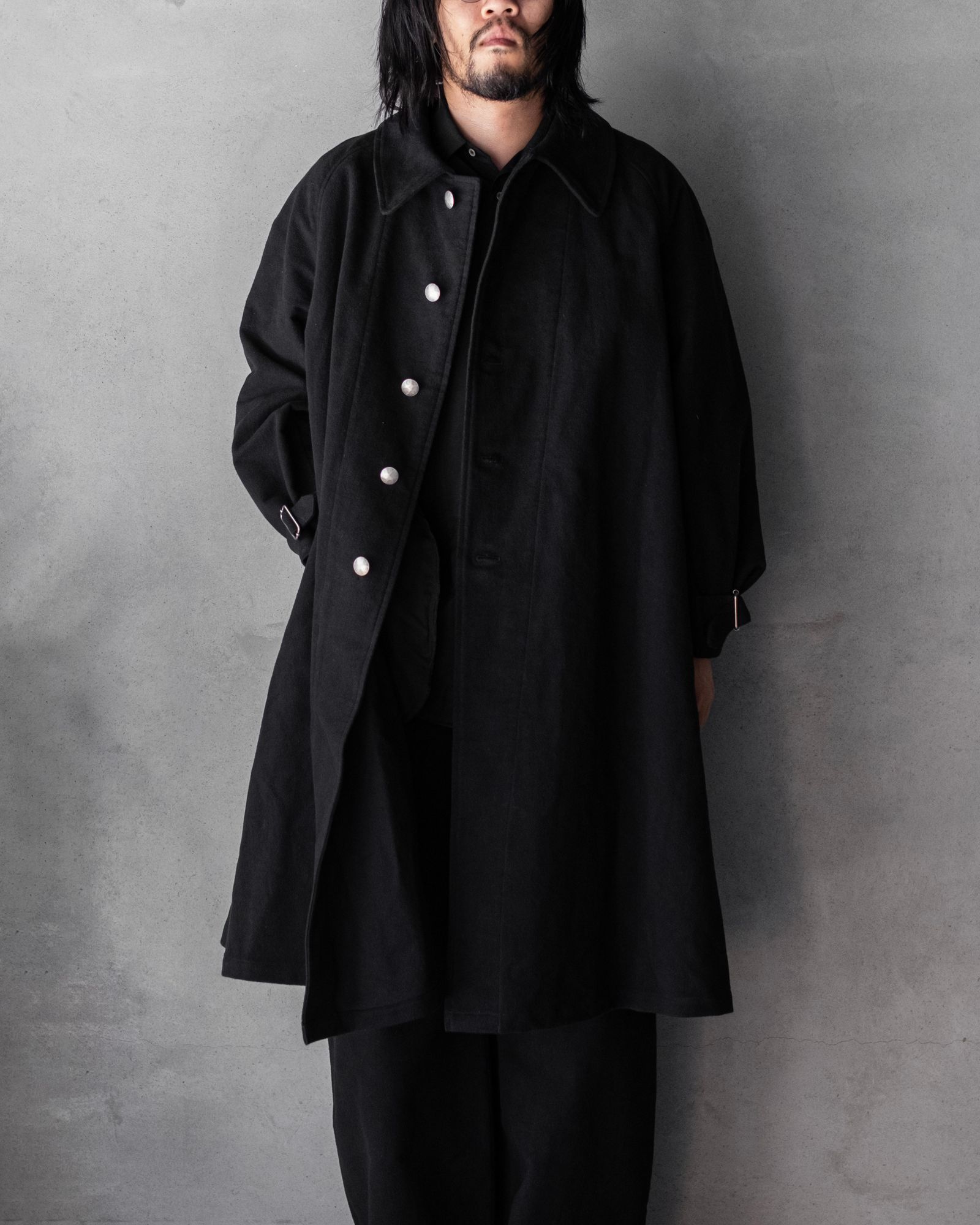 MOTOR CYCLE COAT / Black
