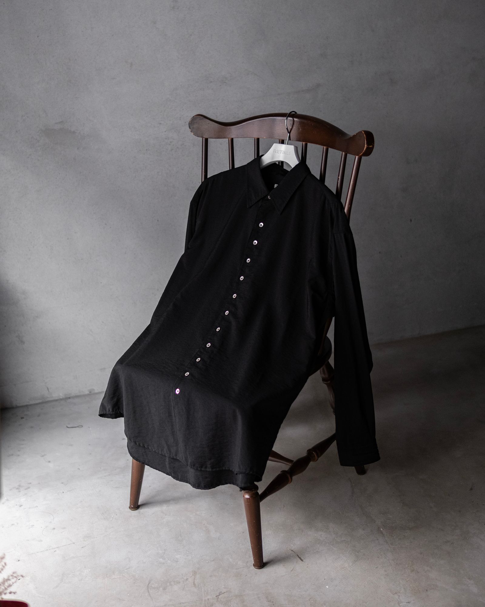 【exclusive】Regular Colar Shirts / Black
