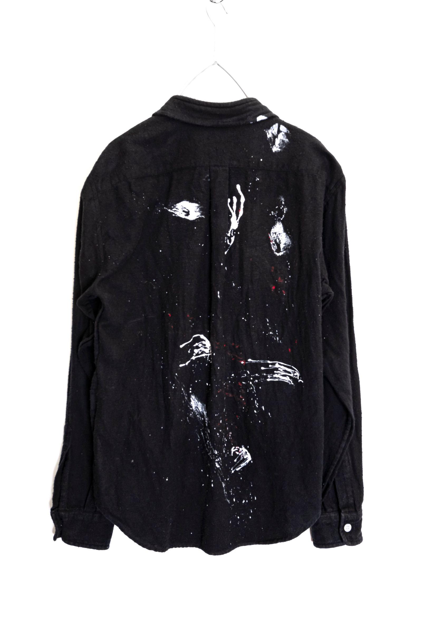 Remake Paint Black Shirts / リメイクペイントシャツ