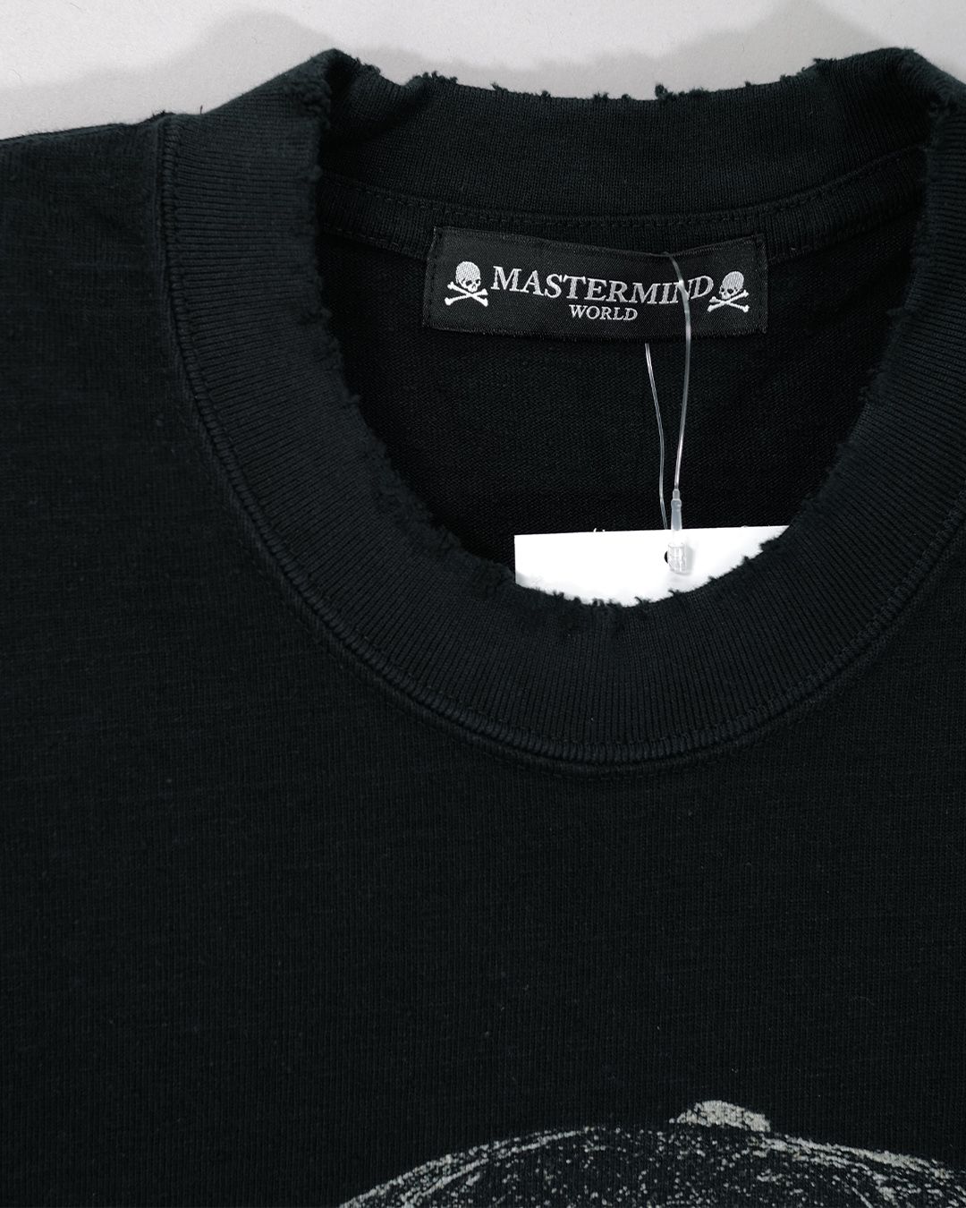 【MASTERMIND WORLD】 VINTAGE ROCK LS TEE  BLACK