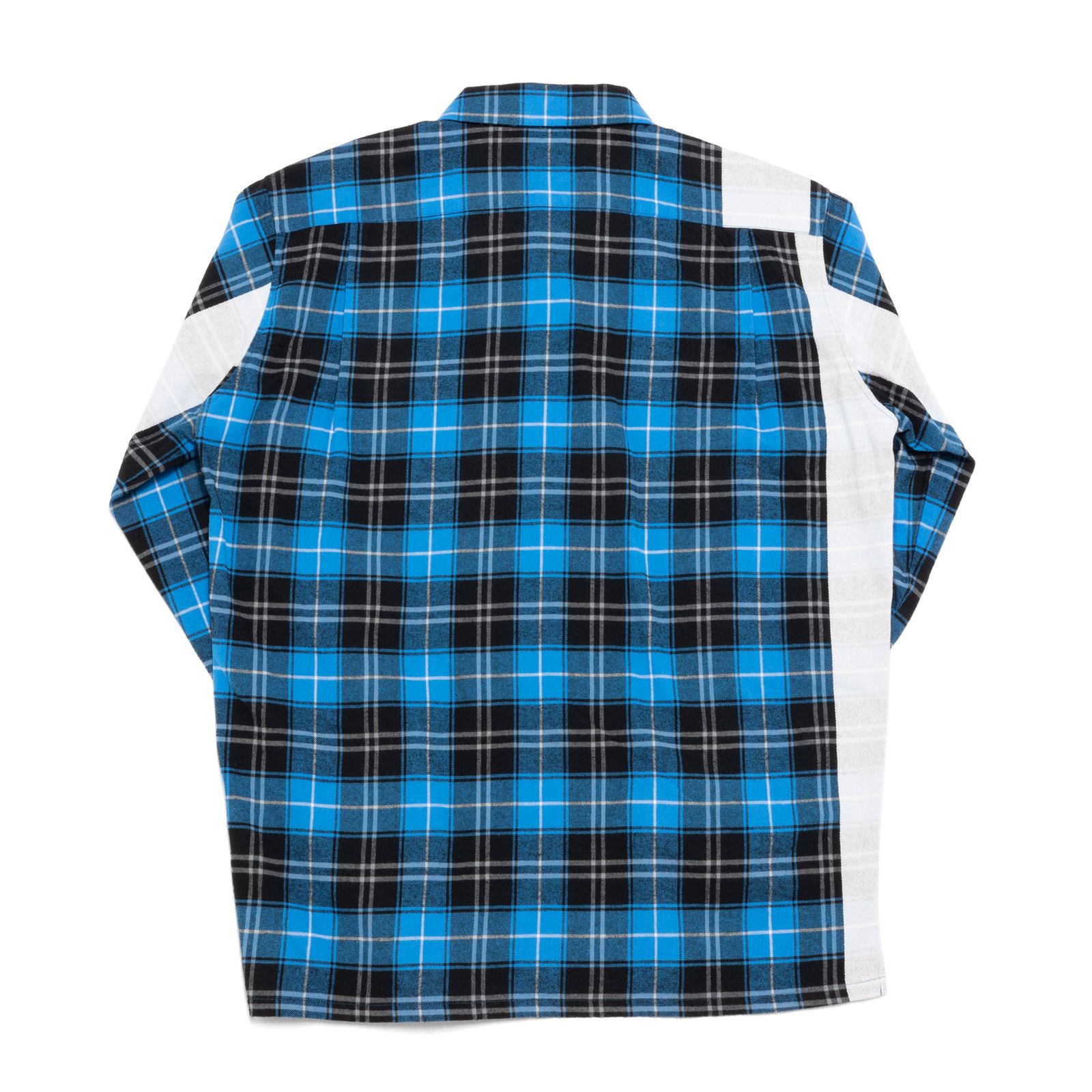 SEQUEL - SQ-22SS-SH-05 LINE CHECK SHIRT BLUE x BLACK | River