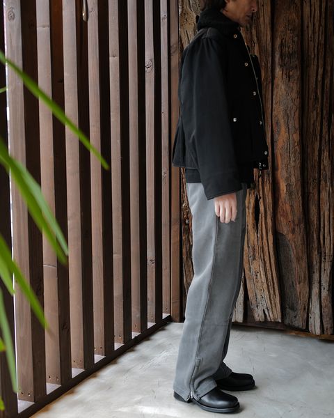 OUR LEGACY -TRACK PANTS Worn Black Hefty Fleece-