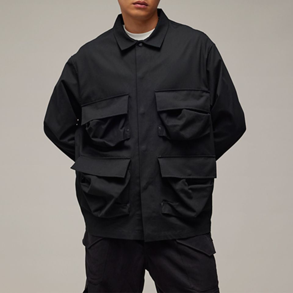 Y-3 シャツ LS PKT SHIRT IR6248 シャツジャケット Y-3 ワイスリー メンズ ワークシャツ 正規品 コットン オーバー