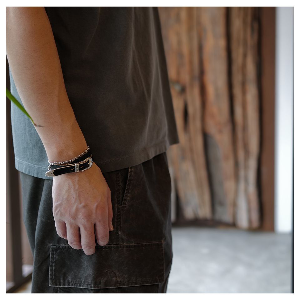 OUR LEGACY - COWBOY WRAP AROUND Deep Black Leather | River