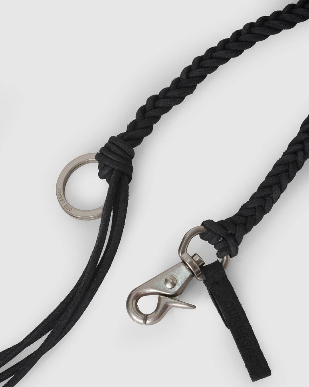 BRAIDED LADON  Black Leather
