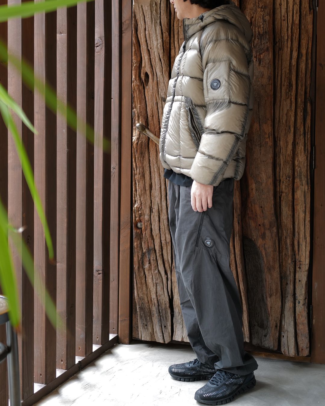 D.D. Shell Hooded Puffer Jacket [FALLEN ROCK]