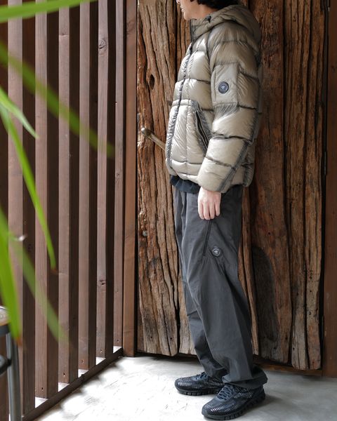 C.P. COMPANY -D.D. Shell Hooded Puffer Jacket [FALLEN ROCK]-