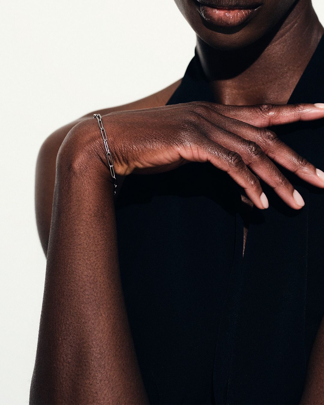 Box Bracelet 7.7Inch(19.5cm) /  ボックスブレスレット / 925スターリングシルバー / ホワイトロジウムメッキ (ユニセックス)