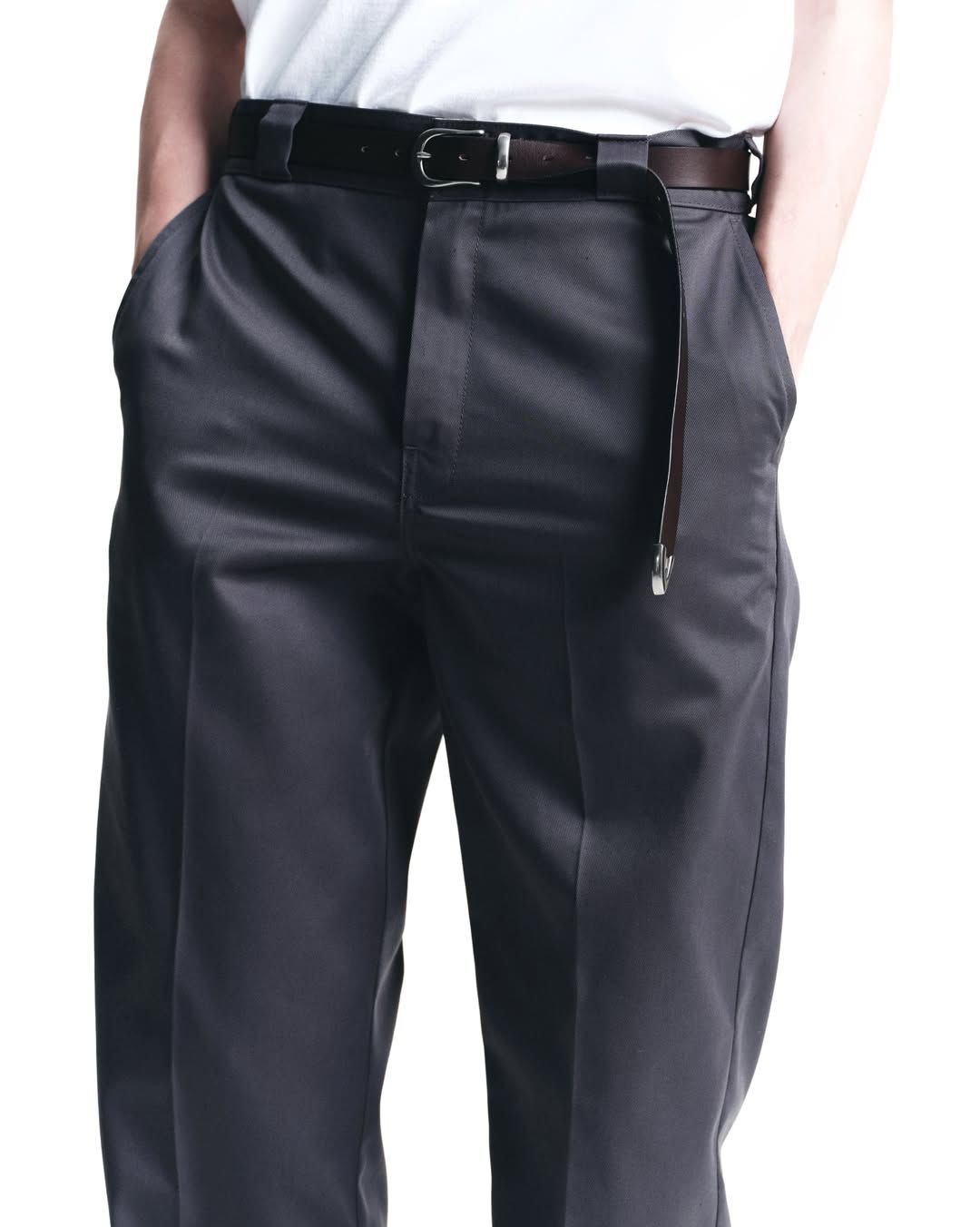 Leather Long Western Belt Belt BLACK
