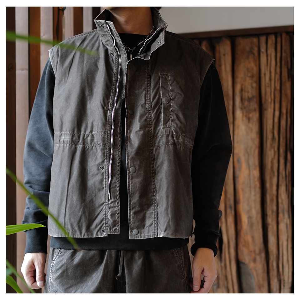 FIRM VEST  Brown Wash Out Nylon