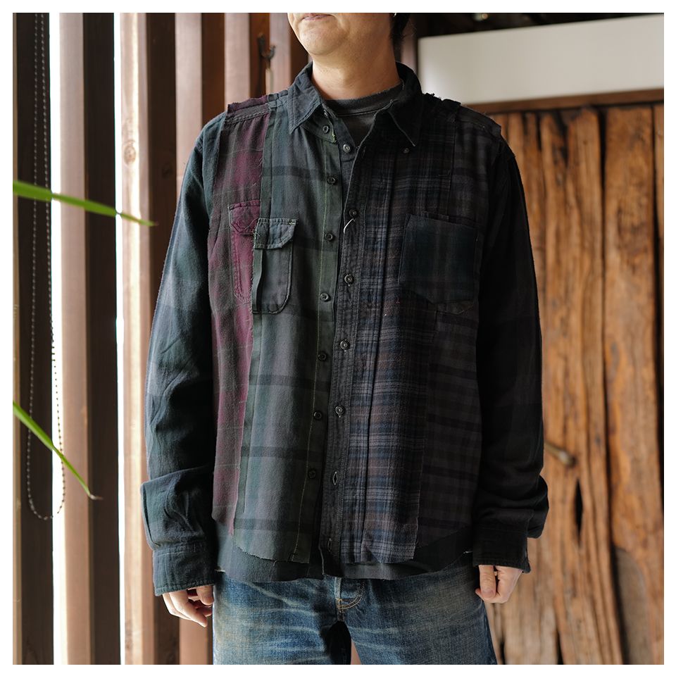 【Rafu】 Remake shirt （BLACK DYE）②