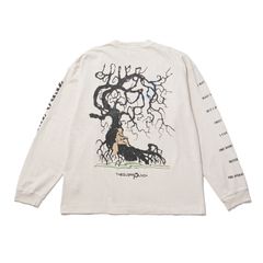 TSCM23SM007 CYBORG009 LONGSLEEVE (Wood Pattern) White