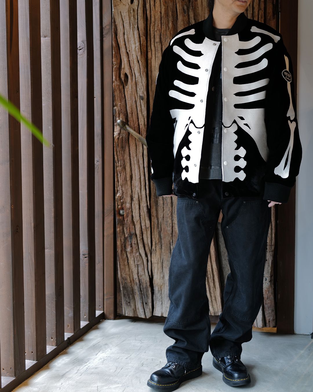 【MASTERMIND WORLD】x VANSON  BONES BOMBER JACKET