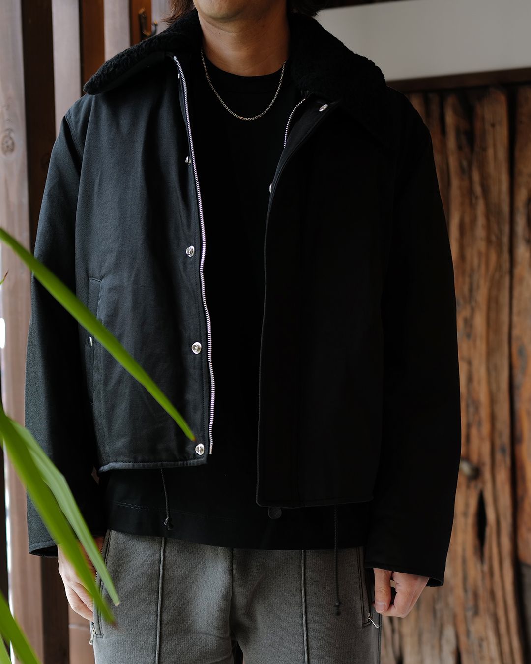 OUR LEGACY -TRACK PANTS Worn Black Hefty Fleece-