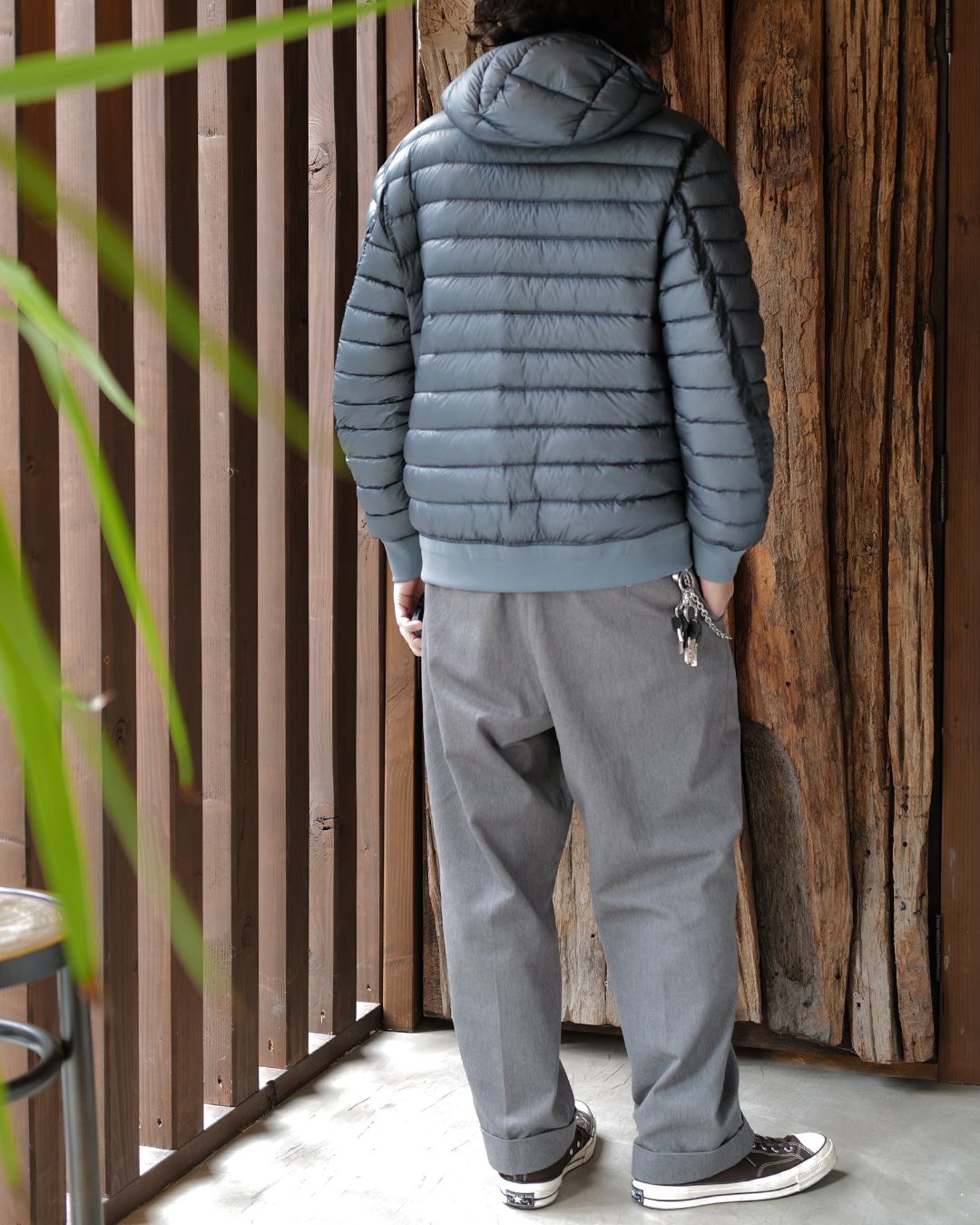 D.D. Shell Hooded Lens Down Jacket [ORION BLUE]