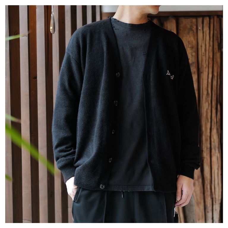 SEQUEL - SQ-24AW-KN-02 RACCOON KNIT CARDIGAN | River