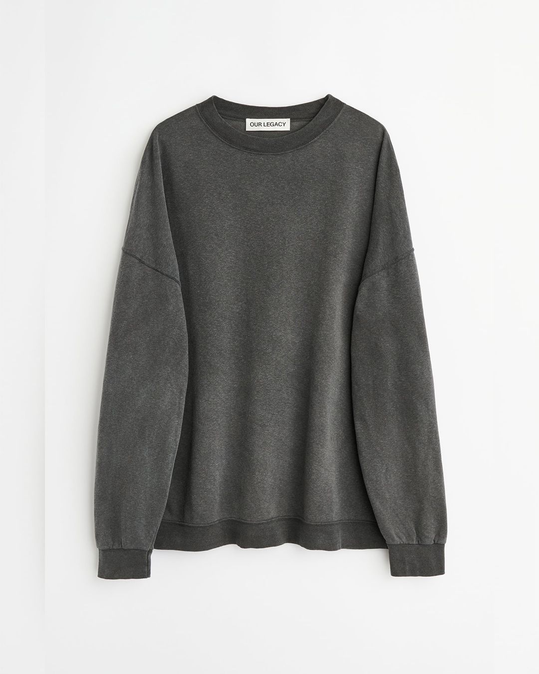 SLACK SWEATSHIRT  Washed Black Rogue Loopback