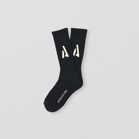 LAST1 UU2-1 Heavyweight Socks Black/Ecru