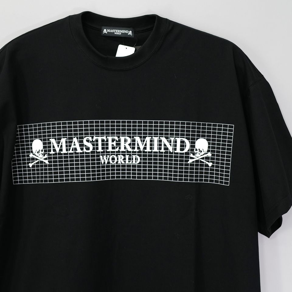 【MASTERMIND WORLD】 GRID TEE  BLACK