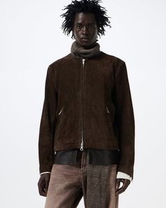 DRIFT JACKET  Wenge Brown Wet Suede