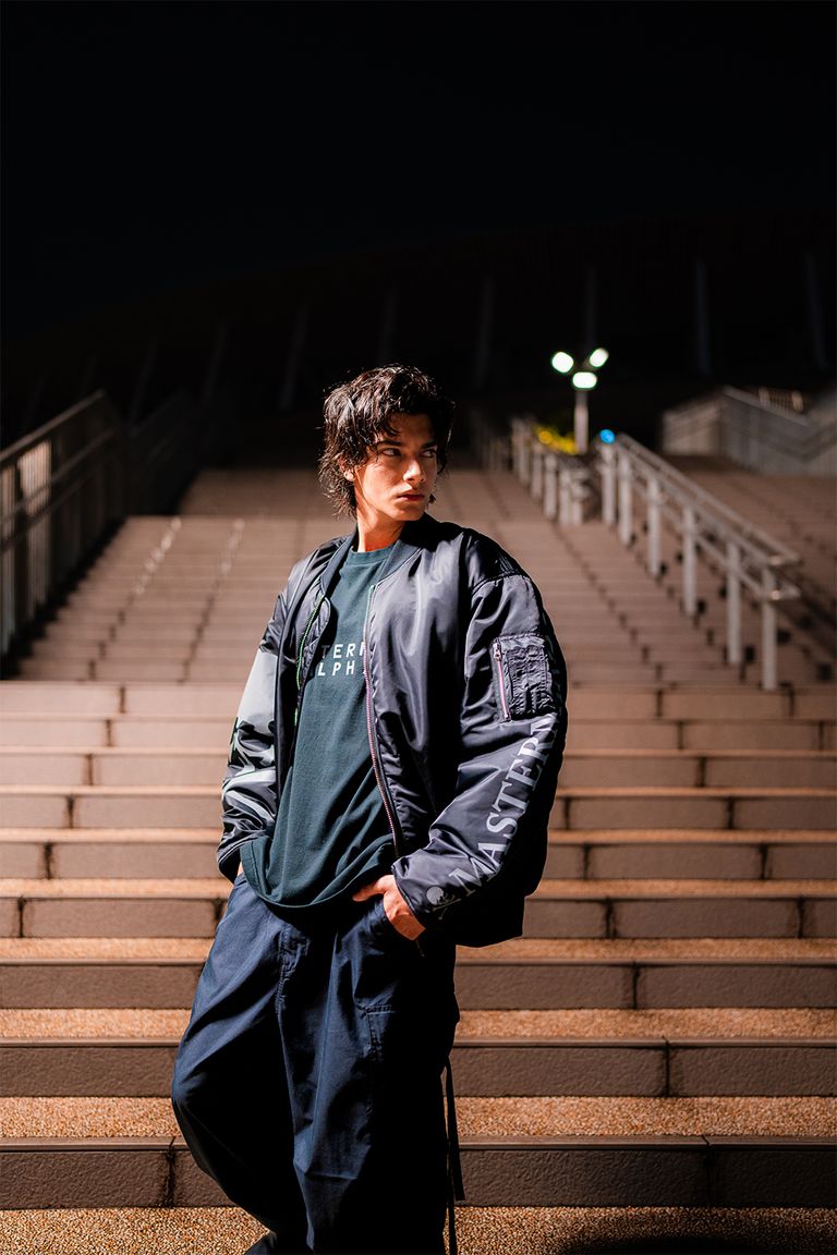 mastermind JAPAN - 【MASTERMINDWORLD】 x ALPHA MA-1 BLACK | River