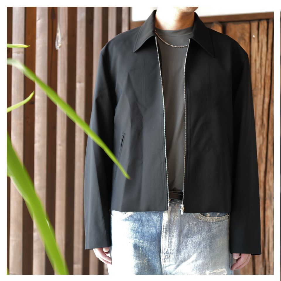 MINI JACKET  Black Worsted Wool